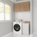 Ver imagem 1 de Lavanderia Modulada 2 Peças 1 Armário Aéreo 3 Portas 1 Balcão Ipanema CabeCasa MadeiraOriginals