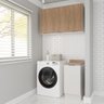 Lavanderia Modulada 2 Peças 1 Armário Aéreo 3 Portas 1 Balcão Ipanema CabeCasa MadeiraOriginals - 1