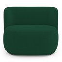 Ver imagem 3 de Namoradeira com Puff Molly 2 Lugares Verde Bouclê Desk Design
