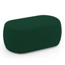 Ver imagem 4 de Namoradeira com Puff Molly 2 Lugares Verde Bouclê Desk Design