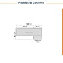 Ver imagem 3 de Lavanderia Planejada 2 Peças sem Tampo com Rodapé Ipanema CabeCasa MadeiraOriginals Marrom/Branco/Acácia