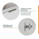 Ver imagem 6 de Lavanderia Planejada 2 Peças sem Tampo com Rodapé Ipanema CabeCasa MadeiraOriginals Marrom/Branco/Acácia