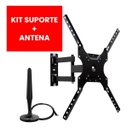 Ver imagem 2 de Suporte Tv Parede Articulado com Antena Digital Interna Cs0040a-shd500