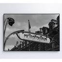 Ver imagem 1 de Quadro Metro Paris 120x80 Cm Vidro Impresso