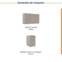Ver imagem 4 de Lavanderia Modulada 2 Peças sem Tampo sem Rodapé Ipanema CabeCasa MadeiraOriginals