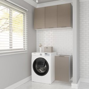 Lavanderia Modulada 2 Peças sem Tampo sem Rodapé Ipanema Cabecasa Madeiramadeira