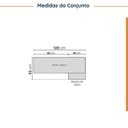 Ver imagem 3 de Lavanderia Modulada 2 Peças sem Tampo com Rodapé Ipanema CabeCasa MadeiraOriginals Marrom/Fendi Trama