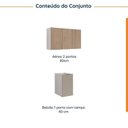 Ver imagem 4 de Lavanderia Modulada 2 Peças sem Tampo sem Rodapé Ipanema CabeCasa MadeiraOriginals