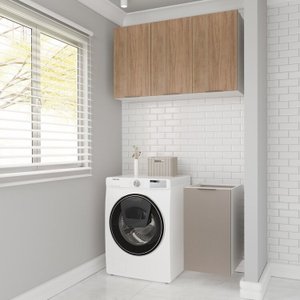 Lavanderia Modulada 2 Peças sem Tampo sem Rodapé Ipanema Cabecasa Madeiramadeira
