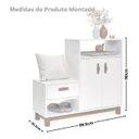 Ver imagem 5 de Sapateira Criado Multiuso 8 Pares Design Moderno:freijo