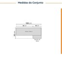 Ver imagem 3 de Lavanderia Planejada 2 Peças sem Tampo com Rodapé Ipanema CabeCasa MadeiraOriginals Marrom/Fendi/Acácia