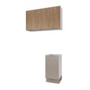 Ver imagem 2 de Lavanderia Modulada 2 Peças sem Tampo com Rodapé Ipanema CabeCasa MadeiraOriginals