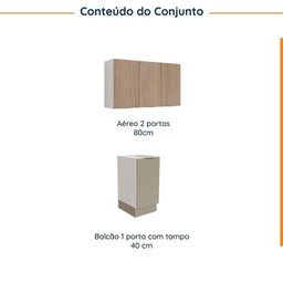 Lavanderia Modulada 2 Peças sem Tampo com Rodapé Ipanema Cabecasa Madeiramadeira - 4