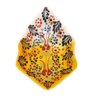 Mini Petisqueira Turca Pintada de Cerâmica Balão Amarelo 14cm - 1
