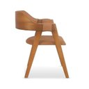 Ver imagem 2 de Cadeira Dalia de Madeira Maciça Encosto Anatômico com Apoio no Braço