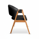 Ver imagem 7 de Cadeira de Jantar Estofada em Madeira Maciça e Courino Hibisco