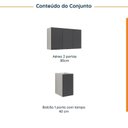 Ver imagem 4 de Lavanderia Modulada 2 Peças sem Tampo sem Rodapé Ipanema CabeCasa MadeiraOriginals