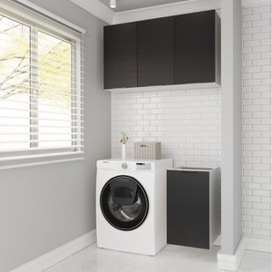 Lavanderia Modulada 2 Peças sem Tampo sem Rodapé Ipanema Cabecasa Madeiramadeira