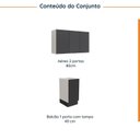 Ver imagem 4 de Lavanderia Modulada 2 Peças sem Tampo com Rodapé Ipanema CabeCasa MadeiraOriginals
