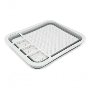 Escorredor de Louça Retrátil em Silicone Cor: Branco – Praticidade e Organização na Cozinha!