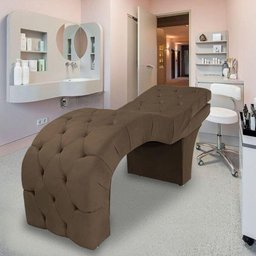 Maca Estofada Reclinável Sobrancelhas Cílios Suede Beatriz Cor:marrom - 1