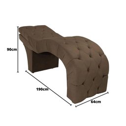 Maca Estofada Reclinável Sobrancelhas Cílios Suede Beatriz Cor:marrom - 3