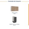 Lavanderia Modulada 2 Peças 1 Armário Aéreo 3 Portas 1 Balcão Ipanema CabeCasa MadeiraOriginals - 4