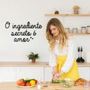Ver imagem 4 de Adesivo Decorativo Frase O Ingrediente Secreto é Amor Decoração Cozinha Padaria Restaurante Kanto St