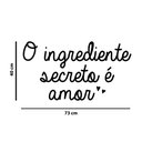Ver imagem 2 de Adesivo Decorativo Frase O Ingrediente Secreto é Amor Decoração Cozinha Padaria Restaurante Kanto St