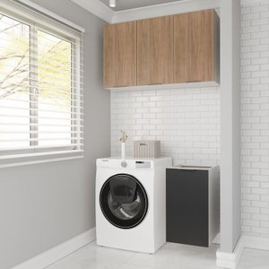 Lavanderia Modulada 2 Peças sem Tampo sem Rodapé Ipanema Cabecasa Madeiramadeira