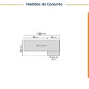 Ver imagem 3 de Lavanderia Modulada 2 Peças sem Tampo com Rodapé Ipanema CabeCasa MadeiraOriginals Cinza/Grafite Trama/Acácia