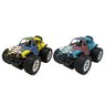 Kit 2 Brinquedos Carrinho de Fricção 4WD Off Road Grafite:Azul+Amarelo - 1