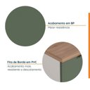Ver imagem 5 de Lavanderia Modulada 2 Peças 1 Armário Aéreo 3 Portas 1 Balcão Ipanema CabeCasa MadeiraOriginals Verde/Folha