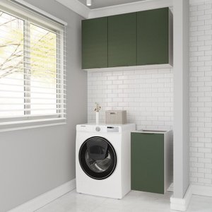 Lavanderia Modulada 2 Peças sem Tampo sem Rodapé Ipanema Cabecasa Madeiramadeira