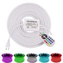 Ver imagem 2 de Kit Mangueira Fita Led Neon Flex Rgb 220v 5 Metros + Fonte