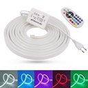 Ver imagem 3 de Kit Mangueira Fita Led Neon Flex Rgb 220v 5 Metros + Fonte
