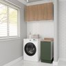 Lavanderia Modulada 2 Peças 1 Armário Aéreo 3 Portas 1 Balcão Ipanema CabeCasa MadeiraOriginals - 1