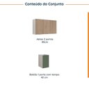 Ver imagem 4 de Lavanderia Modulada 2 Peças sem Tampo sem Rodapé Ipanema CabeCasa MadeiraOriginals