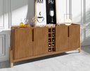 Ver imagem 1 de Aparador Buffet Lizz com Adega 190cm Marrom Cedro