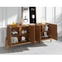 Ver imagem 2 de Aparador Buffet Lizz com Adega 190cm Marrom Cedro