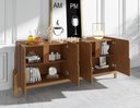 Ver imagem 2 de Aparador Buffet Lizz com Adega 190cm Marrom Cedro