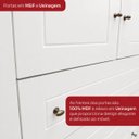 Ver imagem 6 de Conjunto Quarto Juvenil Guarda Roupa 4 Portas e Cômoda Americana Branco HP