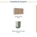 Ver imagem 4 de Lavanderia Modulada 2 Peças sem Tampo com Rodapé Ipanema CabeCasa MadeiraOriginals Verde/Folha/Acácia