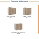 Ver imagem 4 de Lavanderia Modulada 3 Peças sem Tampo sem Rodapé Ipanema CabeCasa MadeiraOriginals