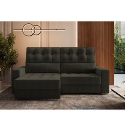 Sofá Retrátil Reclinável 180 Cm Dubai - 1