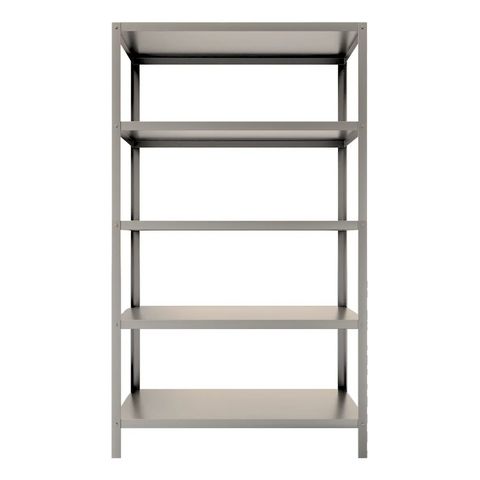 Estante Inox 5 Planos Organizadora Moderna Multiuso