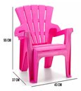 Ver imagem 4 de Conjunto de Mesa e 2 Cadeiras Infantil Americana Colorida