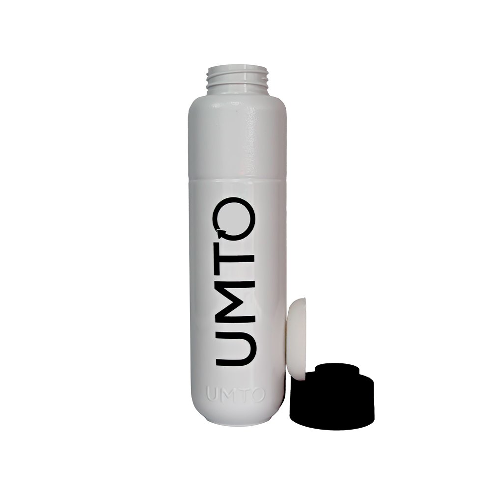 Kit 2 Garrafinhas para Academia Umto Super Resistente Biodegradável 500 Ml Branca e Lilás - 4