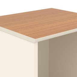 Estação de Trabalho 4 Lugares Office Smart 4 Mesas 2 Armários 2 Aparador - Off White e Cedro - 4