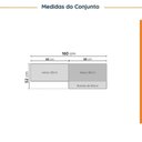 Ver imagem 3 de Conjunto Lavanderia Modulada 3 Peças sem Tampo com Rodapé Ipanema CabeCasa MadeiraOriginals Madeiramadeira Marrom/Acácia